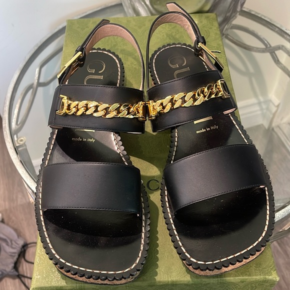 Gucci Lifford sandals, GREAT condition. Worn twice. Size 40.5 - Picture 1 of 4